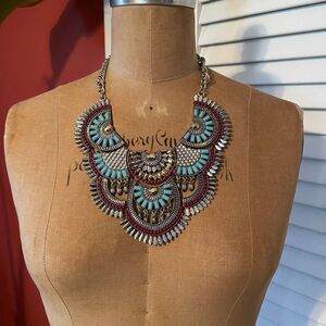 JEWELRY | cära statement necklace turquoise